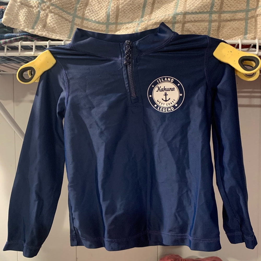 Carters 24 Months Navy Blue Rash Guard Kahuna Island Legend